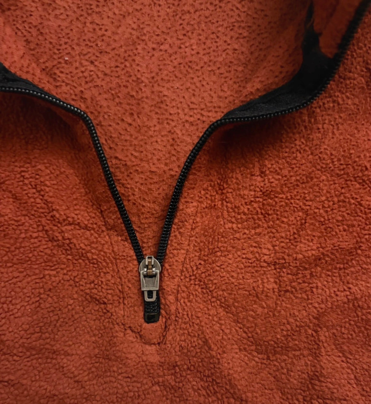 Polaire Nike demi-zip orange Vintage